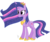 Size: 1390x1168 | Tagged: safe, artist:crystalharmony99, artist:ilaria122, part of a set, twilight sparkle, alicorn, pony, g4, crown, ethereal mane, female, future, mare, older, older twilight, regalia, simple background, starry mane, transparent background, twilight sparkle (alicorn), ultimate twilight