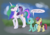 Size: 1754x1240 | Tagged: safe, artist:frenkieart, lyra heartstrings, moondancer, princess celestia, twilight sparkle, alicorn, pony, unicorn, g4, blank flank, cloud, cute, dialogue, female, filly, filly lyra, filly moondancer, filly twilight sparkle, literal, mare, momlestia, ponies riding ponies, pun, riding, saddle bag, sky, speech bubble, teacher's pet, twilight riding celestia, unicorn twilight, younger