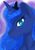 Size: 1024x1448 | Tagged: safe, artist:lordswinton, princess luna, alicorn, pony, g4, blue, bust, colored, female, painting, portrait, princess, sketch, solo