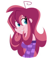 Size: 480x520 | Tagged: dead source, safe, artist:wubcakeva, oc, oc only, oc:contralto, equestria girls, g4, clothes, equestria girls-ified, female, lineless, simple background, smiling, solo, transparent background