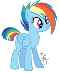 Size: 250x310 | Tagged: safe, artist:ilaria122, part of a set, rainbow dash, pegasus, pony, alternate hairstyle, older, older rainbow dash, simple background, transparent background