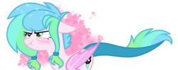 Size: 2079x826 | Tagged: safe, artist:chococakebabe, oc, oc only, oc:fairie box, bat pony, pony, fangs, female, heart eyes, mare, simple background, solo, transparent background, wingding eyes