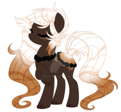 Size: 900x832 | Tagged: safe, artist:crystal-tranquility, oc, oc only, original species, pond pony, pony, female, mare, pond, simple background, solo, transparent background, watermark