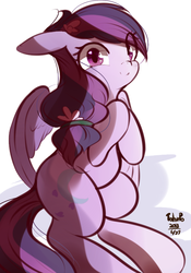 Size: 631x900 | Tagged: safe, artist:tohupo, oc, oc only, pegasus, pony, female, mare, simple background, solo, white background