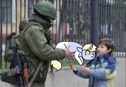 Size: 691x478 | Tagged: safe, artist:nootaz, oc, oc:nootaz, human, adult, child, irl, photo, ponies in real life, soldier