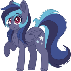 Size: 2048x2048 | Tagged: safe, artist:cinnamontee, oc, oc only, oc:nova, pegasus, pony, colored pupils, female, high res, mare, raised hoof, simple background, solo, transparent background