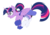 Size: 2500x1768 | Tagged: safe, artist:ncmares, twilight sparkle, alicorn, pony, g4, alternate hairstyle, cheerleader, cheerleader outfit, cheerleader sparkle, clothes, female, mare, open mouth, pom pom, ponytail, simple background, smiling, solo, twilight sparkle (alicorn), white background, wip