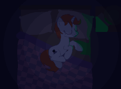 Size: 337x248 | Tagged: safe, oc, oc:littlepip, pony, unicorn, fallout equestria, animated, cutie mark, eyes closed, fanfic, fanfic art, female, gif, hooves, horn, in the dark, lying down, mare, pixel art, sleeping, solo
