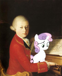 Size: 909x1125 | Tagged: safe, sweetie belle, g4, mozart, powdered wig, wig, wolfgang amadeus mozart