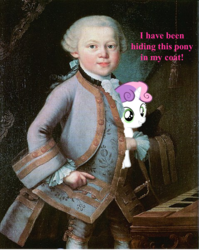 Size: 913x1146 | Tagged: safe, sweetie belle, g4, mozart, powdered wig, wig, wolfgang amadeus mozart