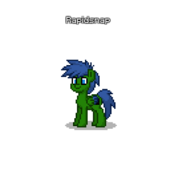 Size: 400x400 | Tagged: safe, oc, oc only, oc:rapidsnap, pony, pony town, game, simple background, solo, transparent background