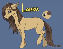 Size: 1280x992 | Tagged: safe, artist:sunny way, oc, oc only, oc:laura, earth pony, pony, rcf community, commission, cute, female, flat colors, mare, reference sheet, solo