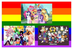 Size: 1015x688 | Tagged: safe, applejack, fluttershy, pinkie pie, rainbow dash, rarity, spike, starlight glimmer, sunset shimmer, twilight sparkle, alicorn, big cat, dragon, earth pony, gem (race), human, hybrid, lion, pegasus, pony, squirrel, temmie, unicorn, g4, alphys, amethyst, amethyst (steven universe), annoying dog, asgore dreemurr, canon ship, connie maheswaran, crossover, crystal gems, disguise, disguised diamond, female, flowey, frisk, froggit, fusion, fusion gemadox, fusion paradox, garnet (steven universe), gay pride flag, gem, gem fusion, greg universe, hybrid fusion, intersex, jasper (mineral), jasper (steven universe), lapis lazuli (steven universe), lesbian, lesser dog, lgbt, limb enhancers, lion (steven universe), mad dummy, male, mane eight, mane seven, mane six, mare, married couple, mettaton, mineral, monster kid, napstablook, non-mlp shipping, nonbinary, papyrus (undertale), pearl, pearl (steven universe), peridot, peridot (steven universe), pride, pride flag, quartz, red striped jasper, rose quartz (gemstone), rose quartz (steven universe), ruby (steven universe), rupphire, sans (undertale), sapphire (steven universe), self gemadox, self paradox, shipping, shipping fuel, steven quartz universe, steven universe, stevonnie, toriel, twilight sparkle (alicorn), undertale, undyne, wall of tags, whimsun, wife, wives