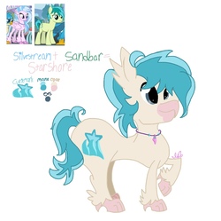 Size: 1011x1007 | Tagged: safe, artist:kawaiipony535, oc, oc:starshore, hippogriff, next generation, parent:sandbar, parent:silverstream, parents:sandstream, shipping