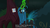 Size: 1102x619 | Tagged: safe, screencap, queen chrysalis, rainbow dash, changeling, changeling queen, g4, the mean 6, female, magic, meme, photo, tree, youtube caption