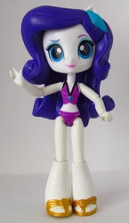 Size: 901x1555 | Tagged: safe, artist:whatthehell!?, rarity, equestria girls, g4, beach, bikini, clothes, doll, equestria girls minis, irl, midriff, photo, sandals, swimsuit, toy