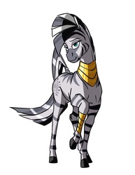 Size: 2593x3361 | Tagged: safe, artist:akweer, zecora, pony, zebra, g4, female, high res, mare, simple background, solo, white background
