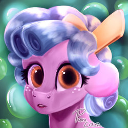 Size: 800x801 | Tagged: safe, artist:paintcoloryt, cozy glow, pony, g4, marks for effort, female, filly, looking at you, solo