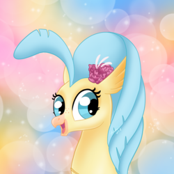 Size: 1280x1280 | Tagged: safe, artist:karzii, princess skystar, hippogriff, g4, my little pony: the movie, female, looking at you, solo