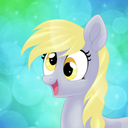 Size: 1280x1280 | Tagged: safe, artist:karzii, derpy hooves, pegasus, pony, g4, female, mare, solo