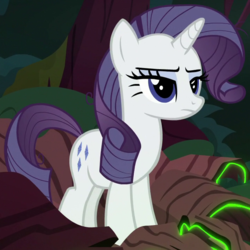 Size: 712x712 | Tagged: safe, screencap, mean rarity, pony, g4, the mean 6, clone, cropped, female, rarity is not amused, solo, unamused