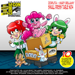 Size: 600x600 | Tagged: safe, artist:marybellamy, pinkie pie, g4, announcement, comic con, san diego comic con, sdcc 2018