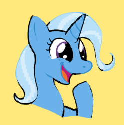 Size: 967x971 | Tagged: safe, artist:limitus, trixie, pony, unicorn, g4, female, happy, open mouth, solo