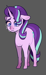 Size: 1162x1900 | Tagged: safe, artist:petalierre, starlight glimmer, pony, unicorn, g4, crying, female, looking down, mare, sadlight glimmer, simple background