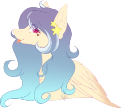 Size: 1547x1372 | Tagged: safe, artist:mauuwde, oc, oc only, pegasus, pony, bust, female, mare, portrait, simple background, solo, tongue out, transparent background
