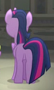 Size: 111x185 | Tagged: safe, screencap, twilight sparkle, alicorn, pony, g4, school daze, butt, cropped, female, plot, rear view, solo, twibutt, twilight sparkle (alicorn)