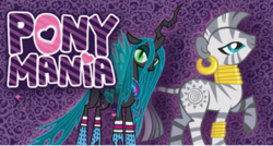 Size: 372x200 | Tagged: safe, queen chrysalis, zecora, g4, official, clothes, ponymania, promotional art, socks, toys r us