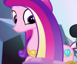 Size: 680x559 | Tagged: safe, screencap, princess cadance, g4, the times they are a changeling, cropped