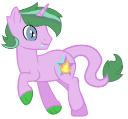 Size: 652x606 | Tagged: safe, artist:marceliana, oc, oc only, dracony, hybrid, interspecies offspring, male, offspring, parent:spike, parent:starlight glimmer, parents:sparlight, simple background, slit pupils, snaggletooth, solo, white background