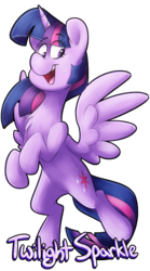 Size: 1521x2736 | Tagged: safe, artist:luximus17, twilight sparkle, alicorn, pony, g4, cute, female, looking at you, looking down, mare, name, open mouth, simple background, smiling, solo, spread wings, transparent background, twiabetes, twilight sparkle (alicorn), wings