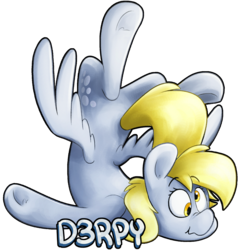 Size: 1671x1732 | Tagged: safe, artist:luximus17, derpy hooves, pegasus, pony, g4, clumsy, cute, derpabetes, female, mare, name, simple background, solo, spread wings, transparent background, wings