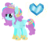 Size: 523x435 | Tagged: safe, artist:crystalhearts123yt, oc, oc only, oc:crystal hearts, alicorn, crystal pony, pony, alicorn oc, crystallized, female, horn, mare, offspring, parent:princess cadance, parent:shining armor, parents:shiningcadance, reference sheet, simple background, solo, transparent background, wings