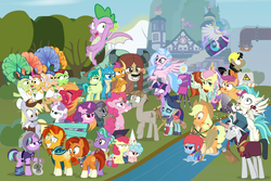 Size: 1312x875 | Tagged: safe, artist:dm29, apple bloom, apple rose, applejack, auntie applesauce, big macintosh, chancellor neighsay, cozy glow, crackle cosette, derpy hooves, firelight, fluttershy, gallus, goldie delicious, granny smith, jack hammer, maud pie, mudbriar, ocellus, pinkie pie, princess celestia, rainbow dash, sandbar, scootaloo, silverstream, smolder, spike, starlight glimmer, stellar flare, sugar belle, sunburst, sweetie belle, terramar, trixie, twilight sparkle, yona, alicorn, classical hippogriff, dragon, earth pony, griffon, hippogriff, pony, seapony (g4), unicorn, yak, fake it 'til you make it, g4, grannies gone wild, horse play, marks for effort, molt down, non-compete clause, school daze, surf and/or turf, the break up breakdown, the maud couple, the mean 6, the parent map, alternate hairstyle, apple shed, bipedal, camera, cardboard maud, chair, chocolate, classroom, clothes, construction pony, cosplay, costume, cutie mark, cutie mark crusaders, director spike, director's chair, dragoness, edgelight glimmer, eea rulebook, empathy cocoa, eyes on the prize, female, filly, fishing rod, fluttergoth, food, geode, glimmer goth, gold horseshoe gals, hipstershy, hot chocolate, i mean i see, it's not a phase, it's not a phase mom it's who i am, kickline, leaking, levitation, magic, male, mare, marshmallow, rocket, school of friendship, seaponified, seapony scootaloo, severeshy, ship:maudbriar, shipping, showgirl, shylestia, species swap, stallion, sticks, straight, student six, telekinesis, the cmc's cutie marks, the meme continues, the story so far of season 8, this isn't even my final form, toy interpretation, trixie's rocket, twilight sparkle (alicorn), vine, wagon, wall of tags, winged spike, wings
