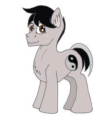 Size: 5475x5914 | Tagged: safe, artist:summerium, oc, oc only, oc:spartan, earth pony, pony, absurd resolution, freckles, male, mixed media, smiling, solo