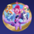 Size: 2500x2500 | Tagged: safe, artist:light262, applejack, fluttershy, pinkie pie, rainbow dash, rarity, twilight sparkle, alicorn, earth pony, pony, unicorn, g4, female, high res, mane six, mare, new crown, twilight sparkle (alicorn), we got this together