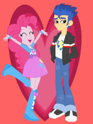 Size: 470x630 | Tagged: safe, artist:jamessentry, flash sentry, pinkie pie, equestria girls, g4, crack shipping, duo, eqg promo pose set, pinkiesentry, shipping