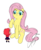 Size: 900x1100 | Tagged: safe, artist:asajiopie01, fluttershy, g4, anime character, chibi, cutie mark, hikaru shidou, magic knight rayearth, signed, simple background, transparent background