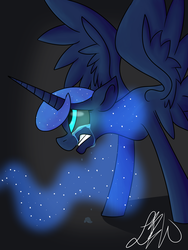 Size: 2400x3200 | Tagged: safe, artist:ponycrown, princess luna, pony, g4, crying, female, high res, solo