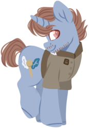 Size: 874x1263 | Tagged: safe, artist:grapegrass, oc, oc only, oc:ire mend, pony, unicorn, clothes, male, shirt, simple background, solo, stallion, transparent background