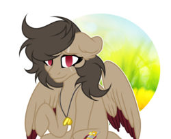 Size: 1024x835 | Tagged: safe, artist:mintoria, oc, oc only, oc:candy redheart, pegasus, pony, colored wings, colored wingtips, eye scar, female, mare, no catchlights, raised hoof, scar, simple background, solo, transparent background
