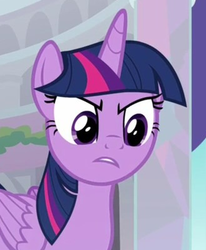 Size: 329x399 | Tagged: safe, screencap, twilight sparkle, alicorn, pony, g4, marks for effort, angry, cropped, female, solo, twilight sparkle (alicorn)