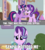 Size: 913x1024 | Tagged: safe, edit, edited screencap, screencap, starlight glimmer, twilight sparkle, alicorn, pony, unicorn, g4, marks for effort, my little pony: friendship is magic, blushing, c:, caption, comic, cute, eye contact, female, glimmerbetes, lidded eyes, looking at each other, mare, meme, open mouth, screencap comic, senpai, senpai noticed me, smiling, twilight sparkle (alicorn)