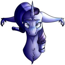 Size: 588x594 | Tagged: safe, artist:dragonseekerart, part of a set, rarity, pony, unicorn, g4, bust, chest fluff, ear fluff, female, floppy ears, looking at you, mare, simple background, solo, transparent background