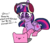 Size: 532x457 | Tagged: safe, artist:nootaz, twilight sparkle, alicorn, pony, g4, clothes, computer, dialogue, female, glasses, headphones, laptop computer, mare, open mouth, simple background, socks, solo, starry eyes, streamers, striped socks, transparent background, twilight sparkle (alicorn), wingding eyes