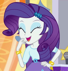 Size: 691x720 | Tagged: safe, screencap, rarity, dance magic, equestria girls, spoiler:eqg specials, animated, cropped, cute, eyes closed, female, gif, raribetes, solo