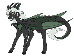 Size: 2048x1536 | Tagged: safe, artist:ask-y, oc, oc only, oc:locust, hybrid, cloven hooves, male, simple background, solo, transparent background